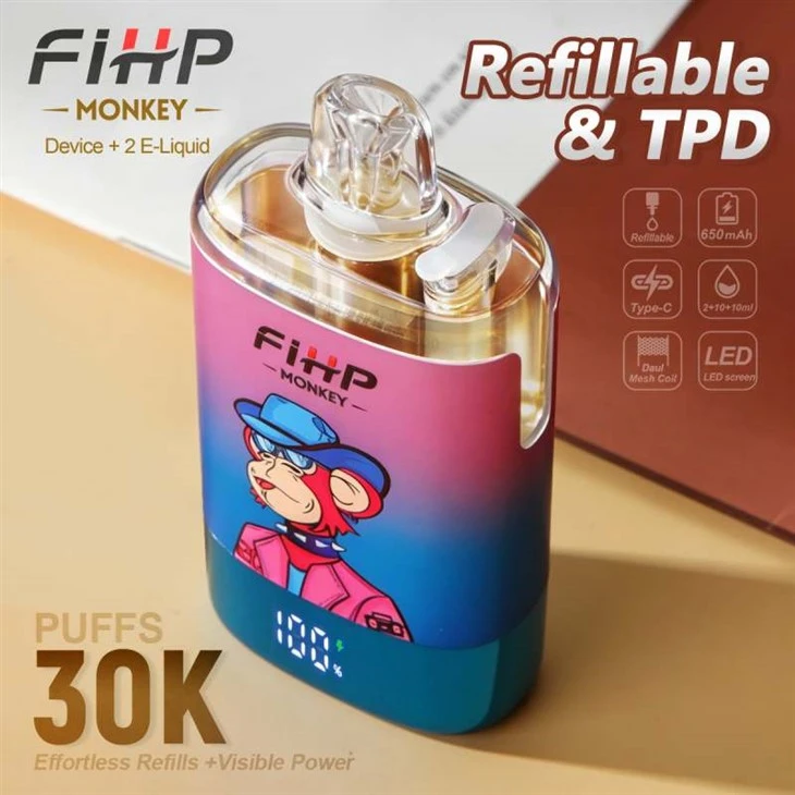 FIHP MONKEY 30K Puffs TPD recarregables
