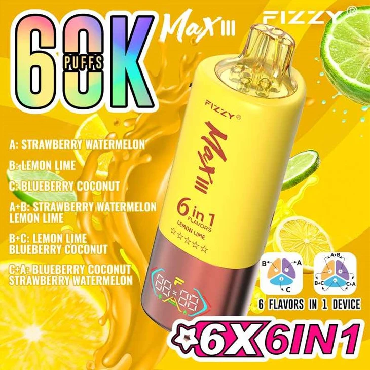 Fizzy Max III 60000 Triple sabor