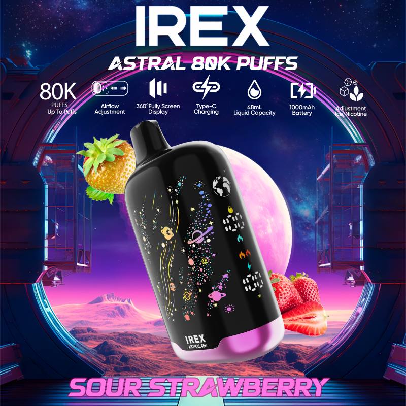 sour strawberryIREX Astral 80k sour strawberryIREX Astral 80k