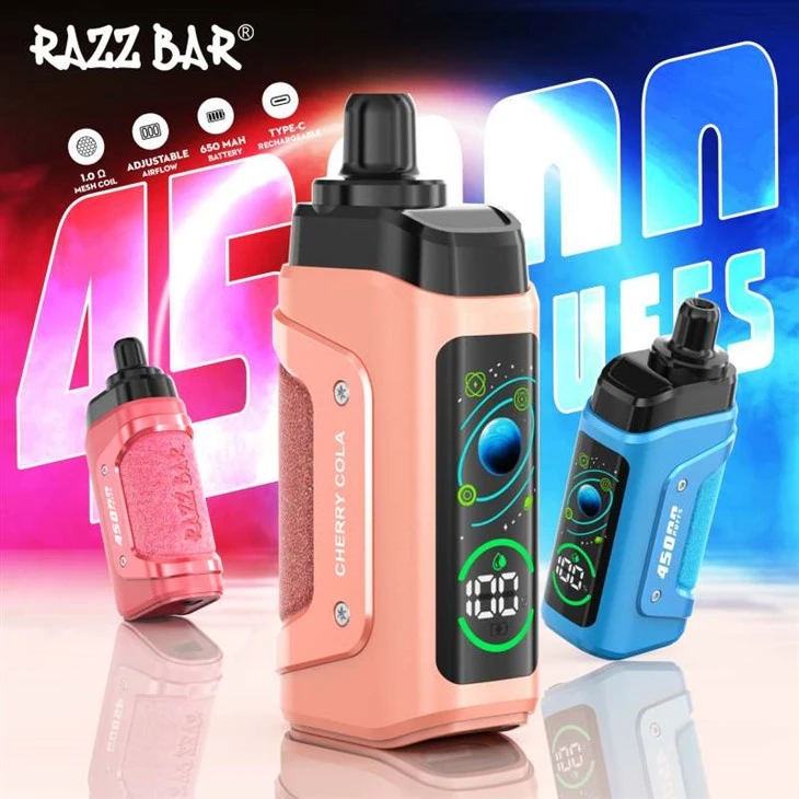 Barra de razz 45000 vapors de puffs
