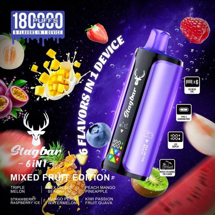 Stag Bar 6in1 180K Puffs