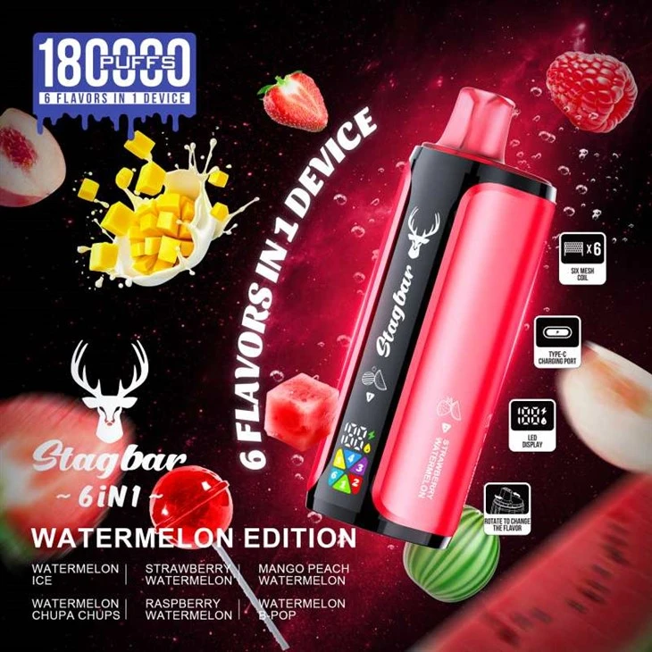 StagBar 180K 6 en 1 Puffs