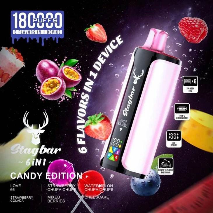 StagBar 6in1 180K Puff price