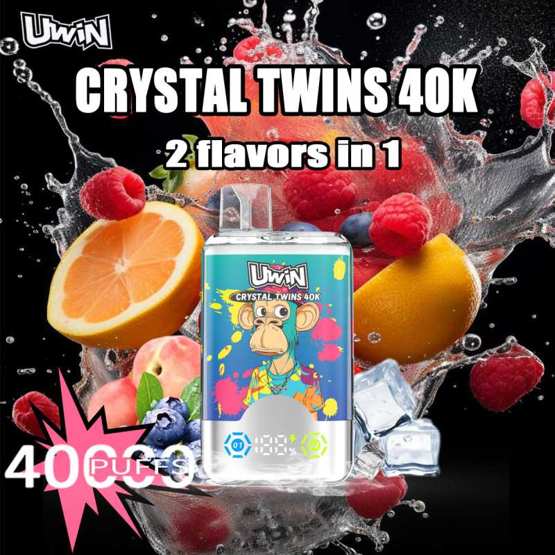 Uwin Crystal Twins 40000 Puffs Dual Sabors Vape